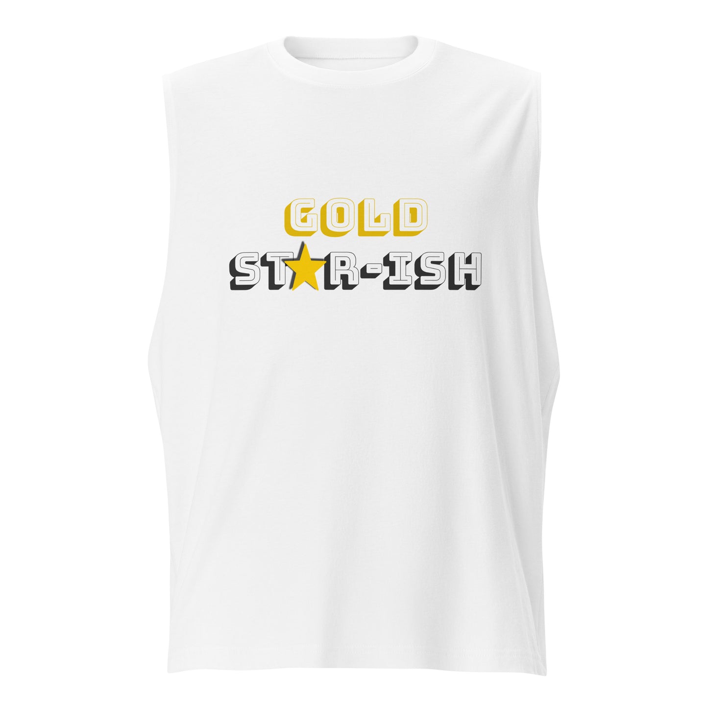 Gold Star-ish Unisex Muscle Shirt